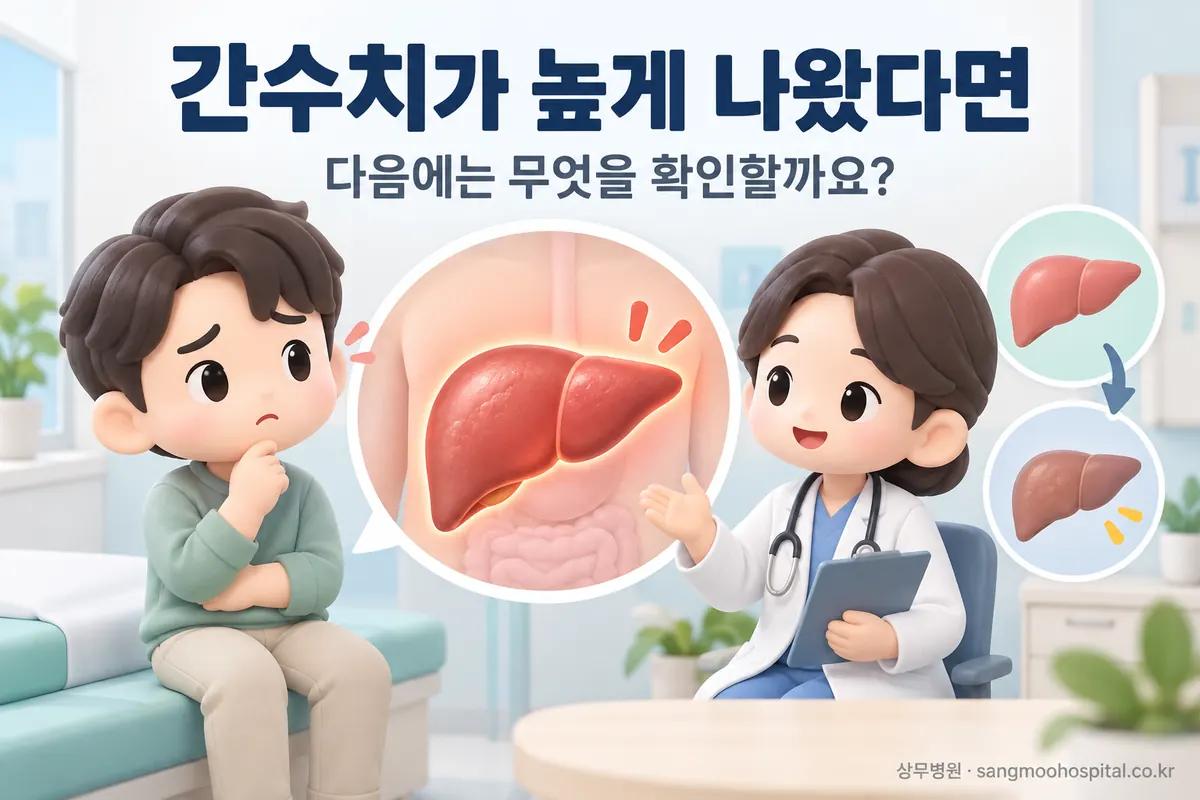 건강검진에서 간수치가 높게 나왔다면, 다음에는 무엇을 확인할까요?