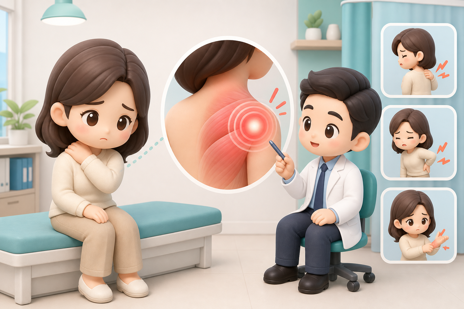 "어디가 어떻게 아픈지 말로 설명하기가 어려워요" 통증의학과 첫 진료, 이렇게 정리해 가면 원인을 빨리 짚습니다